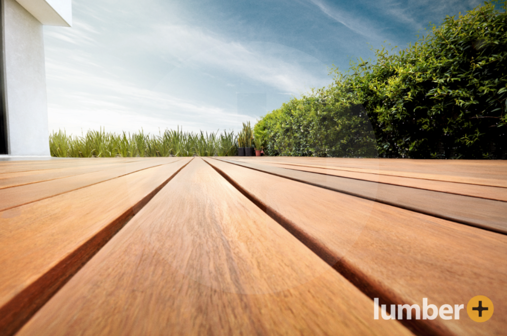 an up-close image of Ipe wood from Lumber Plus