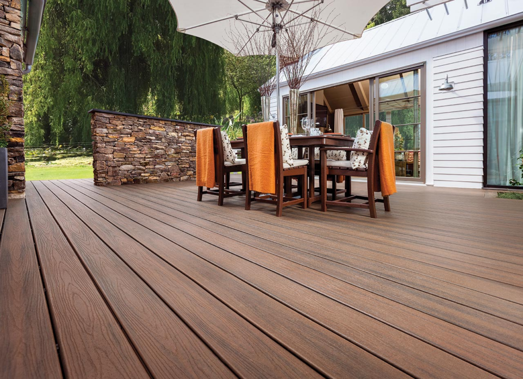 An image of a long lasting composite deck by Trex.