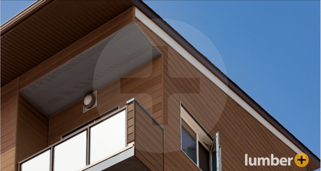 A house with brown exterior siding. 